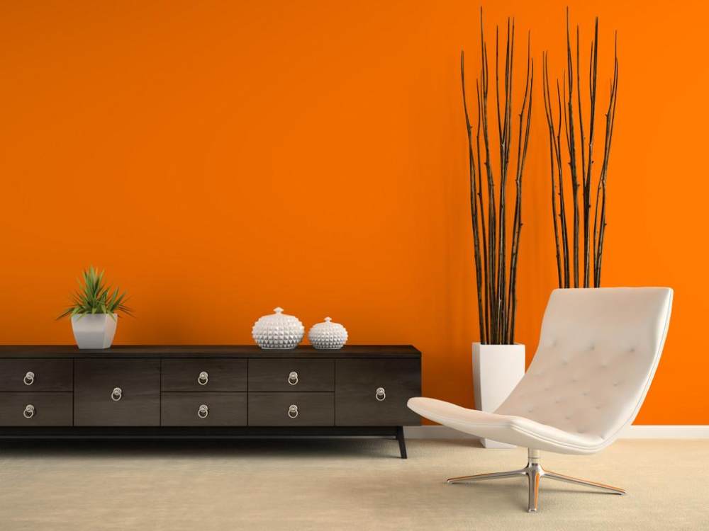 浅橙色墙面装修效果图图片